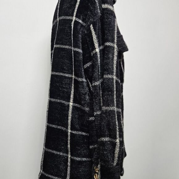 Z Supply Size Large Plaid Button-Up Jacket - Picture 4 of 7